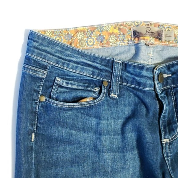 Paige VENICE SKINNY STRETCH Crop Capri Jeans 28 25 - Picture 2 of 8